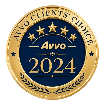 Avvo Clients' Choice Award badge